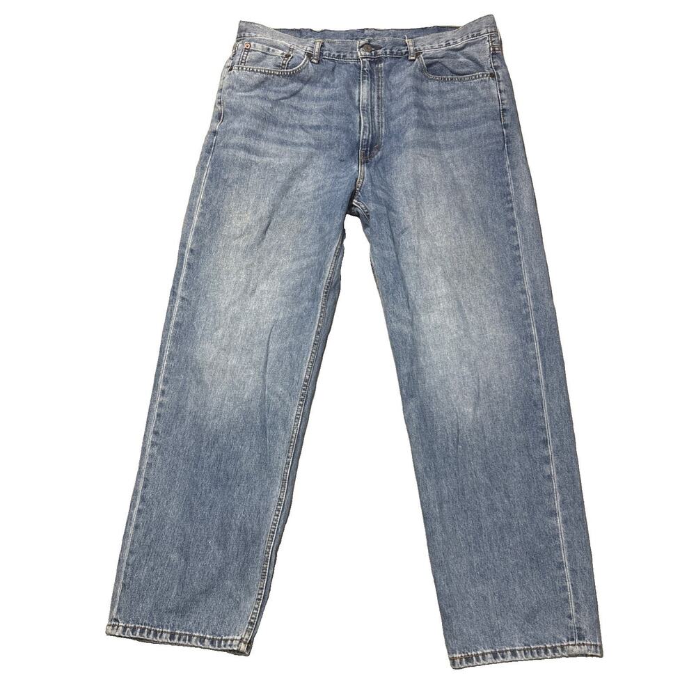 Levis 550 Jeans Mens 40x32 Blue Medium Wash Denim Relaxed Fit Tapered Leg